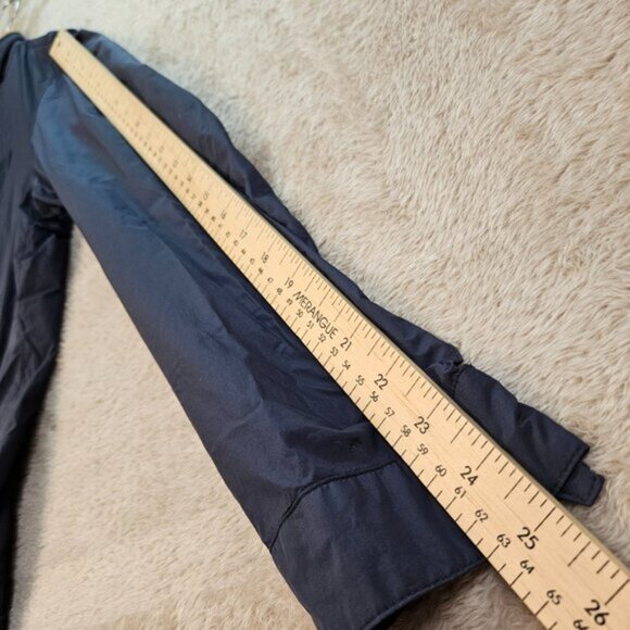 Massimo Dutti Jacket Lightweight Snap Buttons Blue Pockets Long Sleeve Mens Sz L - Picture 6 of 12